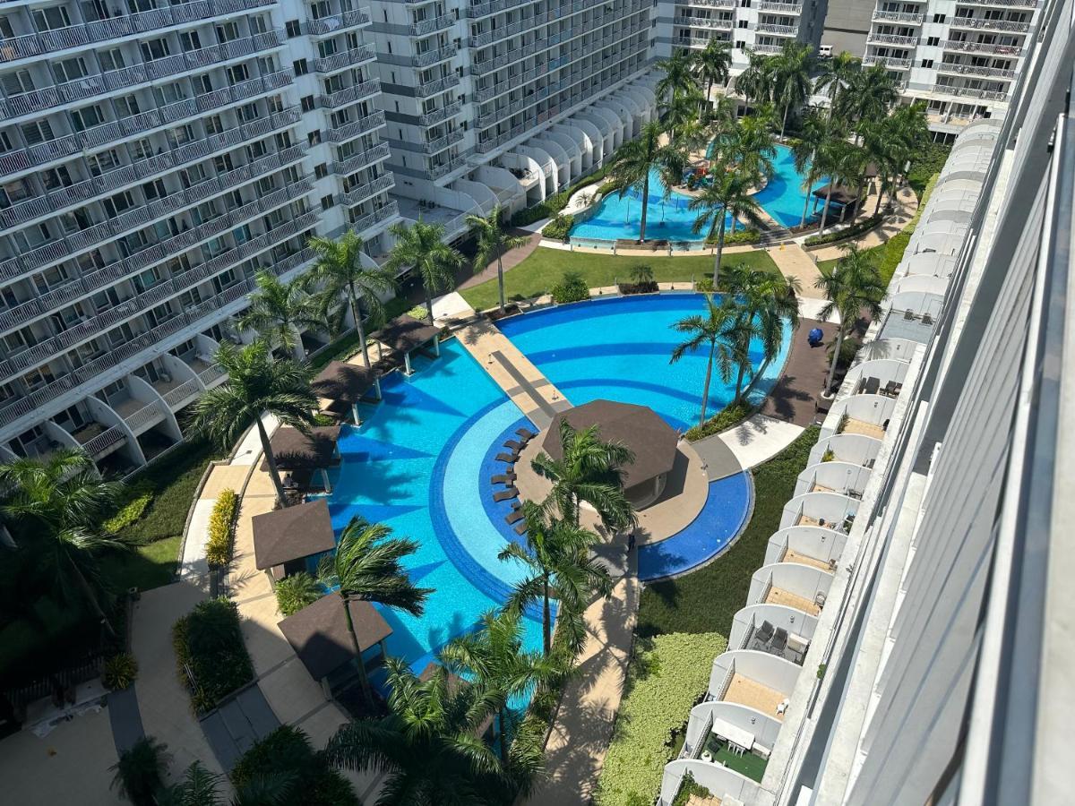 Tropical Pool View, Huge Terrace, 50 Sq M, Moa, Airport, Big Entire Apartment At Shell Residence Manila Exterior photo